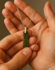COLLANA CON MOLDAVITE NATURALE - Confezione Regalo, garanzia | Scopri su Clorophilla Shop