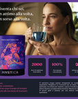 Tè Blue Butterfly Pea - SAPORE NATURALE| Fiori di Piselli blu Farfalla - Ansia e Stress, Antiossidante Naturale -50g
