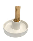 Bruciaincenso Palo Santo in ceramica - Colore bianco | Scopri su Clorophilla Shop