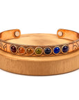 BRACCIALE MAGNETICO IN RAME - 7 CHAKRA | Scopri su Clorophilla Shop