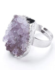ANELLO DRUSA DI AMETISTA - Calma e rilassamento | Scopri su Clorophilla Shop