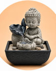 FONTANA D'ACQUA ZEN BUDDHA PICCOLO - Luce led integrata | Scopri su Clorophilla Shop