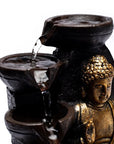 FONTANA D'ACQUA ZEN BUDDHA DELLA COMPASSIONE - Luce led integrata | Scopri su Clorophilla Shop