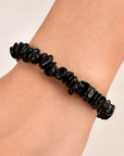 BRACCIALE SCAGLIE IN OSSIDIANA NERA - Scudo Energetico | Scopri su Clorophilla Shop