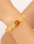BRACCIALE SCAGLIE IN CITRINO - Abbondanza e prosperità | Scopri su Clorophilla Shop