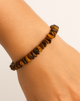 BRACCIALE SCAGLIE IN OCCHIO DI TIGRE - Coraggio, forza e protezione | Scopri su Clorophilla Shop