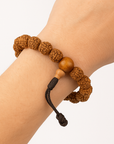 BRACCIALE IN RUDRAKSHA - Protezione e connessione interiore | Scopri su Clorophilla Shop