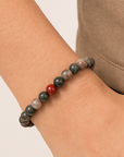 BRACCIALE IN DIASPRO ELIOTROPIO BLOODSTONE - Forza e rigenerazione | Scopri su Clorophilla Shop