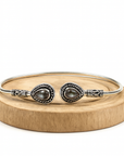 BRACCIALE RIGIDO CON LABRADORITE - Protezione e trasformazione | Scopri su Clorophilla Shop