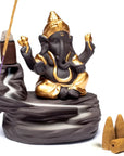 BRUCIAINCENSO A CASCATA - Ganesh dorato | Scopri su Clorophilla Shop