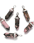 CIONDOLO PRISMA IN RODONITE - Amore verso se stessi, equilibrio emotivo e perdono | Scopri su Clorophilla Shop