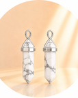 CIONDOLO PRISMA IN HOWLITE - Calma, pazienza e rilassamento | Scopri su Clorophilla Shop
