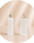 CIONDOLO IN SELENITE GREZZA - Purificazione, pace interiore e armonia | Scopri su Clorophilla Shop