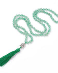 Mala in Avventurina verde con Nappa e Buddha - Collana Rosario 108 grani | Scopri su Clorophilla Shop