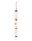 Decorazione energetica da parete con pietre grezze naturali 7 chakra - 60cm | Scopri su Clorophilla Shop
