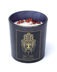 Good Fortune Candela con pietre di Diaspro Rosso - Patchouli e Arancia | Scopri su Clorophilla Shop