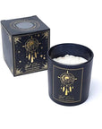 Boho Dreams Candela con pietre di Cristallo di Rocca - Mirra e Sandalo | Scopri su Clorophilla Shop