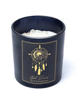 Boho Dreams Candela con pietre di Cristallo di Rocca - Mirra e Sandalo | Scopri su Clorophilla Shop