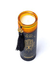 Good Fortune Candela in vetro con Nappa - Patchouli e Arancia | Scopri su Clorophilla Shop