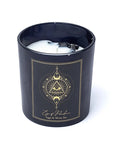 Eye of Providence Candela con pietre di Ossidiana Nera - Salvia e Tè Bianco | Scopri su Clorophilla Shop