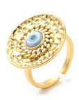 ANELLO AMULETO NAZAR PLACCATO ORO 18K - Protezione malocchio - Clorophilla Shop
