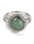 ANELLO IN AVVENTURINA VERDE - Fortuna, equilibrio e benessere - Clorophilla Shop