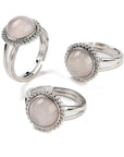 ANELLO IN QUARZO ROSA - Amore e armonia - Clorophilla Shop
