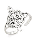 ANELLO NODO DELLA STREGA - Colore argento - Clorophilla Shop