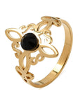 Anello Nodo della Strega con Strass – Protezione e Forza Interiore - Clorophilla Shop