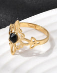 Anello Nodo della Strega con Strass – Protezione e Forza Interiore - Clorophilla Shop
