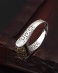 ANELLO RUOTA DELLA PREGHIERA - Om Mani Padme Hum - Clorophilla Shop