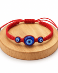 BRACCIALE AMULETO NAZAR "Occhio del Diavolo"- Rosso - Clorophilla Shop