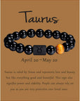 Bracciale astrologico perle naturali con segno zodiacale oroscopo - 12 costellazioni - Clorophilla Shop