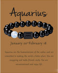 Bracciale astrologico perle naturali con segno zodiacale oroscopo - 12 costellazioni - Clorophilla Shop