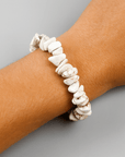 BRACCIALE CHIPS IN MAGNESITE - Pazienza e tolleranza - Clorophilla Shop