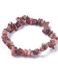 BRACCIALE CHIPS IN RODOCROSITE - Pietra del cuore - Clorophilla Shop