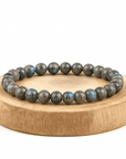 BRACCIALE ELASTICO IN LABRADORITE - Protezione e trasformazione - Clorophilla Shop