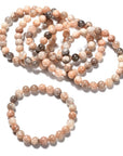 Bracciale elastico in Pietra del sole - energia e vitalità - Clorophilla Shop