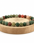 BRACCIALE IN AGATA INDIANA - Equilibrio ed evoluzione interiore - Clorophilla Shop