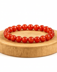 BRACCIALE IN AGATA ROSSA - Energia vitale e stabilità emotiva - Clorophilla Shop