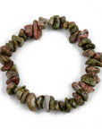 Bracciale in chips di Unakite - Bilanciamento emozionale e spirituale - Clorophilla Shop