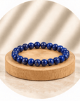 BRACCIALE IN LAPISLAZZULI - Saggezza, comunicazione e intuizione - Clorophilla Shop