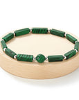 BRACCIALE IN MALACHITE sintetica - Trasformazione e Introspezione - Clorophilla Shop