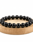 BRACCIALE IN OSSIDIANA NERA - Scudo energetico - Clorophilla Shop