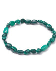 BRACCIALE IN PEPITE DI MALACHITE NATURALE - Trasformazione e Autoconsapevolezza - Clorophilla Shop