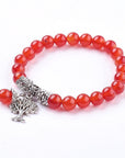 Bracciale in Pietra Corniola con albero della vita - Clorophilla Shop