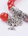 Bracciale in Pietra Corniola con albero della vita - Clorophilla Shop