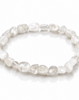 Bracciale Pepite in Pietra di Luna Bianca Naturale – Intuizione e Armonia Emotiva - Clorophilla Shop