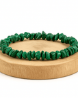 BRACCIALE SCAGLIE IN MALACHITE - Trasformazione e crescita personale - Clorophilla Shop