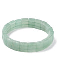 Bracciale sfaccettato in Pietra Avventurina verde - FORTUNA E NUOVE OPPORTUNITÀ - Clorophilla Shop